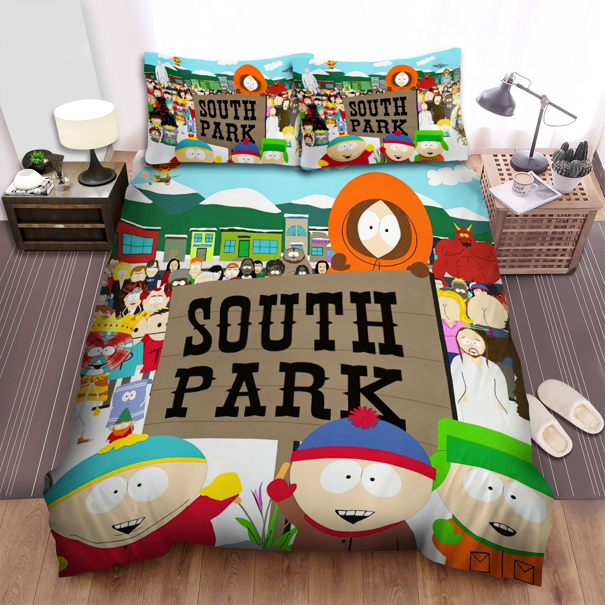 South Park Movie Poster 3 Bed Sheets Spread Duvet Cover Bedding Set - Unique Anime Apparel for Fans