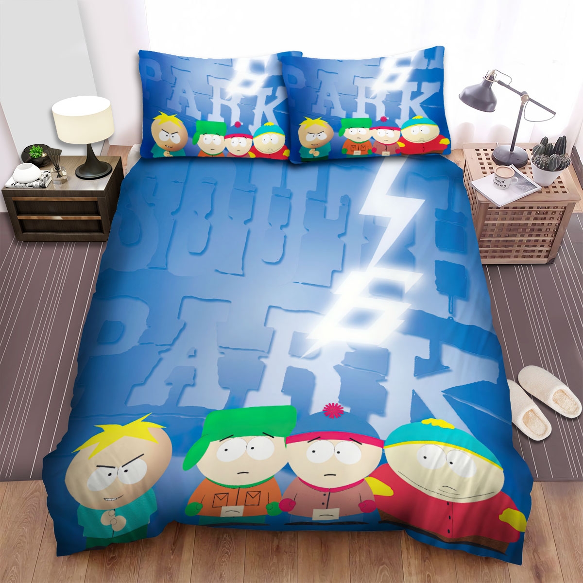 South Park Movie Poster 5 Bed Sheets Spread Comforter Duvet Cover Bedding Set - Unique Anime Apparel for Fans