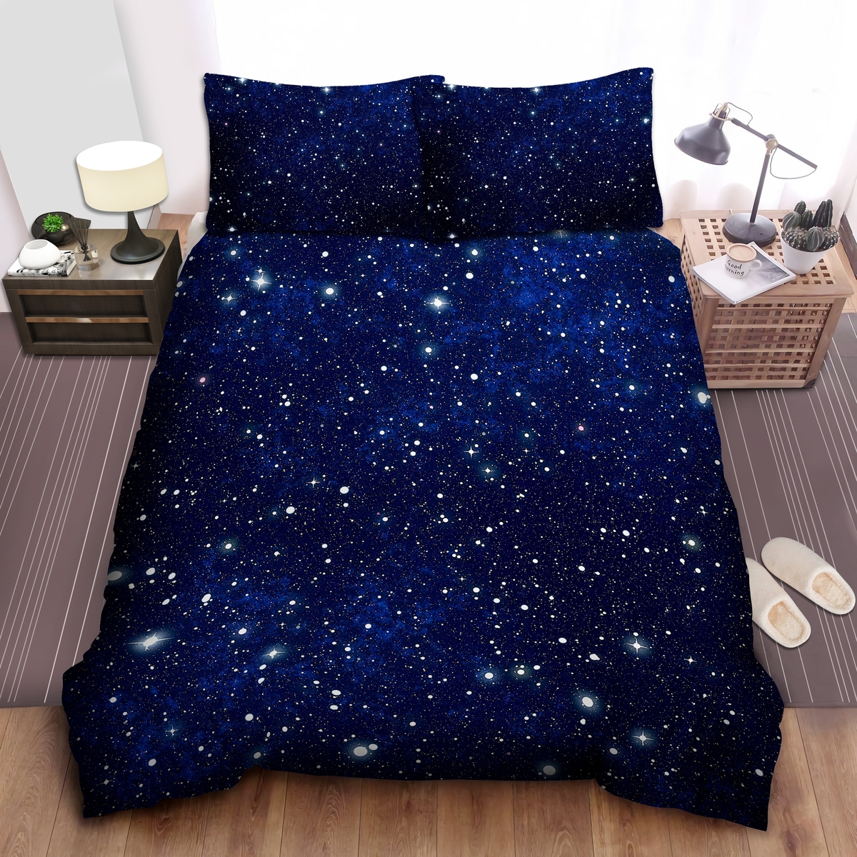 Space Constellation Bedding Set (Duvet Cover & Pillow Cases) - Unique Anime Apparel for Fans