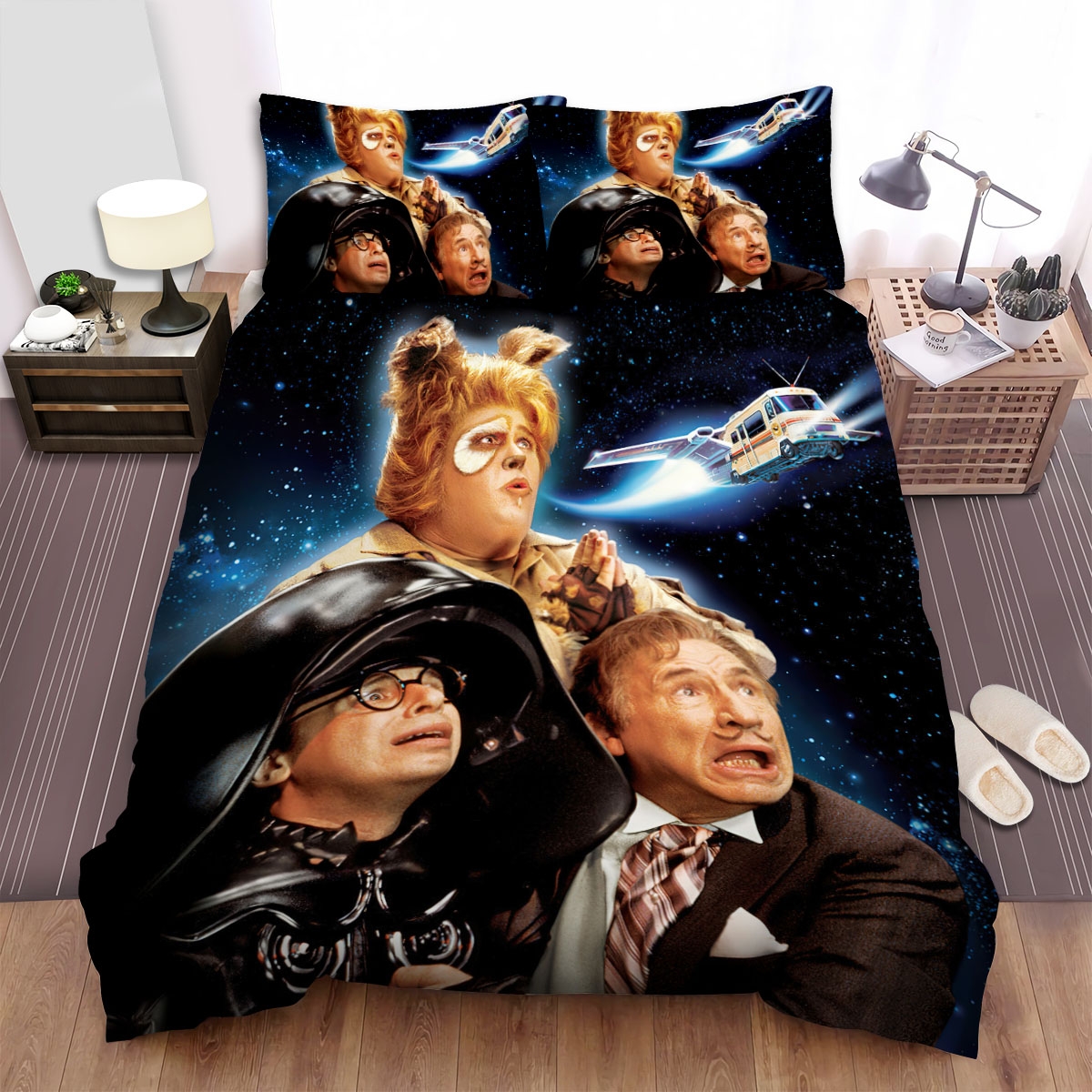 Spaceballs (1987) Movie Dvd Cover Bed Sheets Spread Duvet Cover Bedding Set - Unique Anime Apparel for Fans