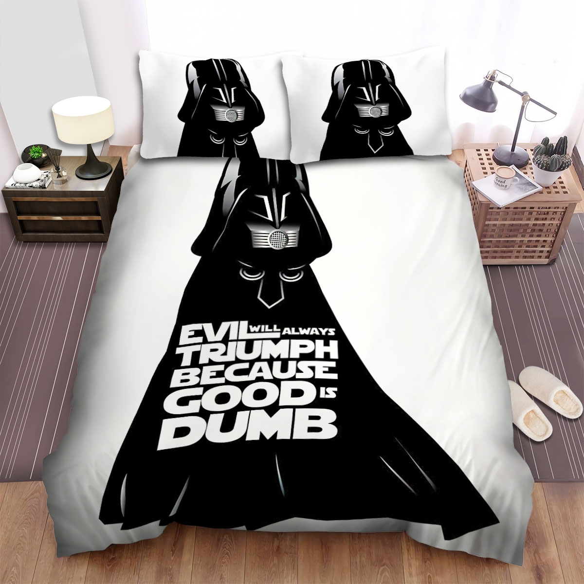 Spaceballs (1987) Movie Evil Will Always Triumph Bed Sheets Spread Duvet Cover Bedding Set - Unique Anime Apparel for Fans