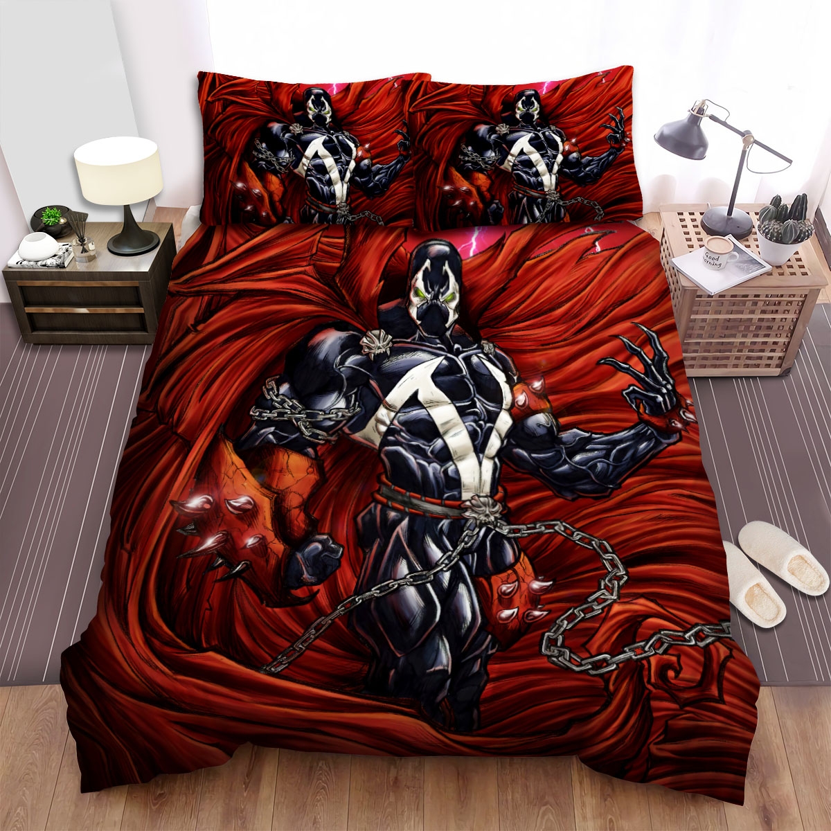 Spawn Paradigm Art Bed Sheets Spread Duvet Cover Bedding Set - Unique Anime Apparel for Fans