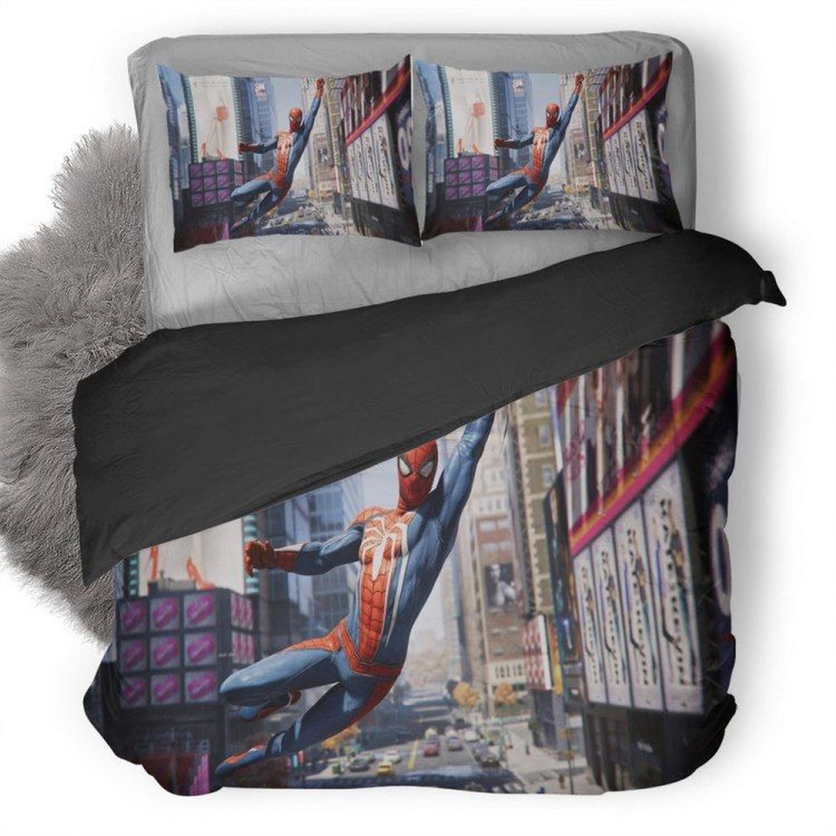Spider-man Version 107 Duvet Cover Bedding Set - Unique Anime Apparel for Fans