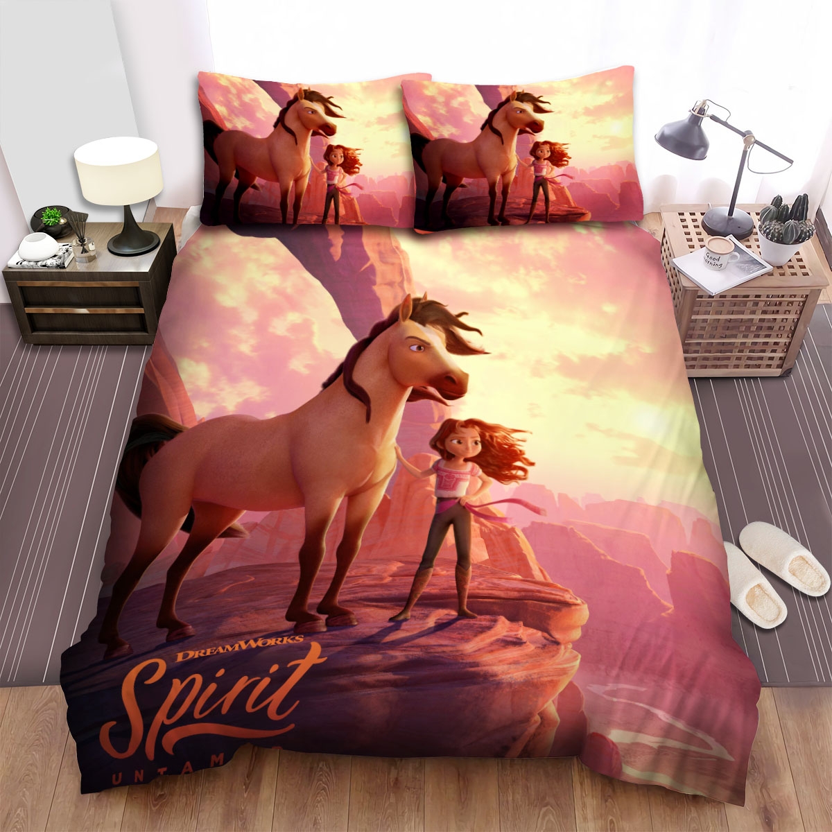 Spirit Untamed (2021) Movie Hair Blowing In The Wind Photo Bed Sheets Spread Duvet Cover Bedding Set - Unique Anime Apparel for Fans