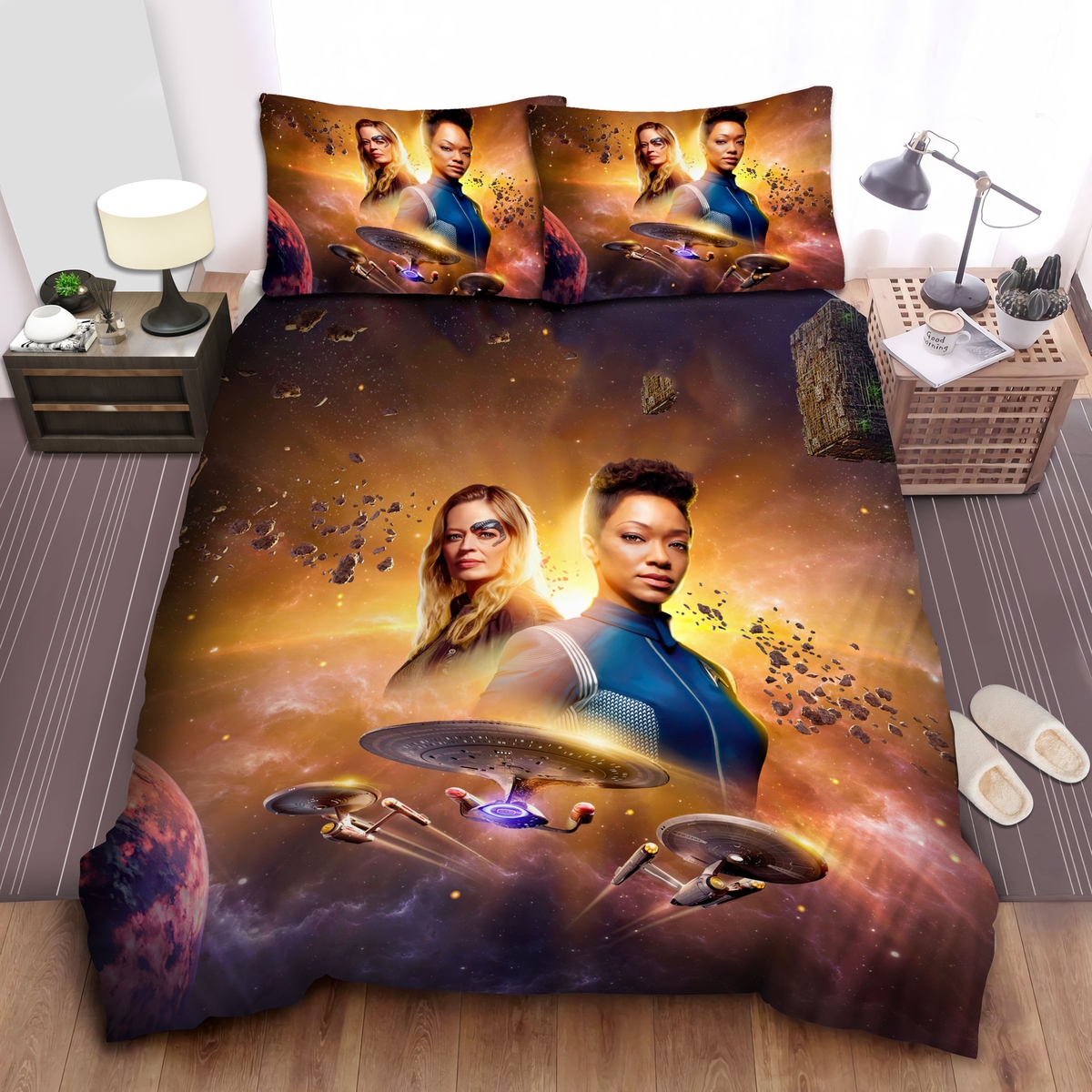 Star Trek Legacy Bed Sheets Spread Duvet Cover Bedding Set - Unique Anime Apparel for Fans
