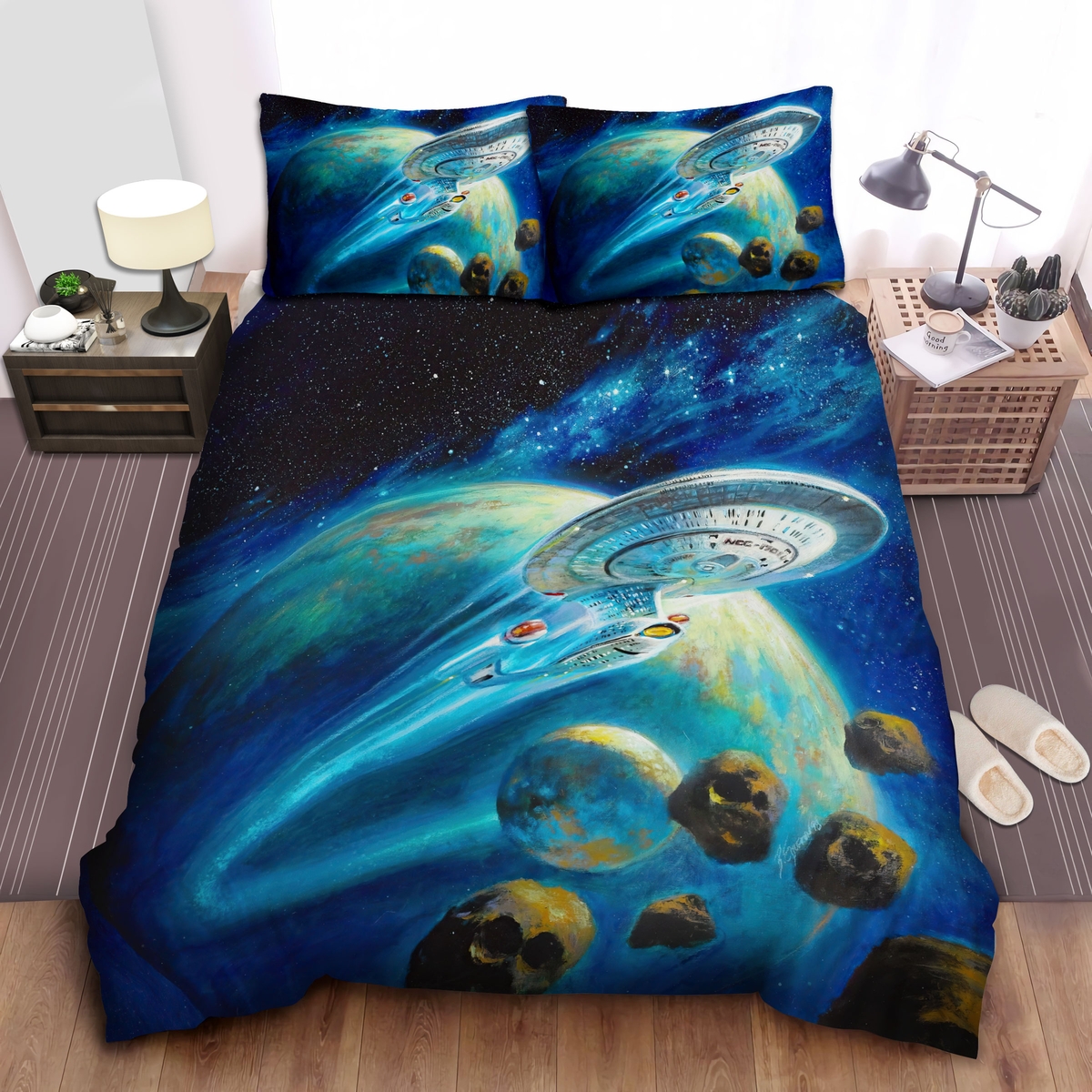 Star Trek Naves Bed Sheets Spread Duvet Cover Bedding Set - Unique Anime Apparel for Fans
