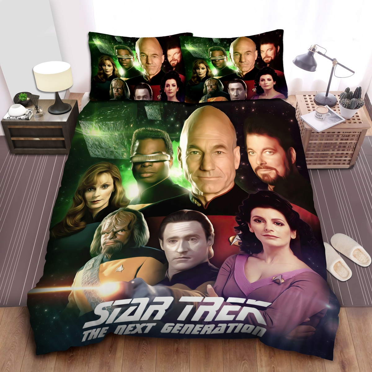Star Trek The Next Generation Bed Sheets Spread Duvet Cover Bedding Set - Unique Anime Apparel for Fans