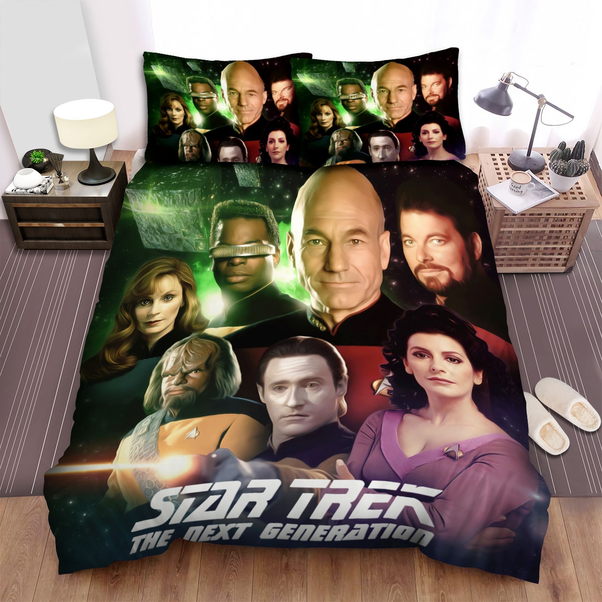 Star Trek The Next Generation Movie Galaxy Poster Bed Sheets Spread Duvet Cover Bedding Set - Unique Anime Apparel for Fans