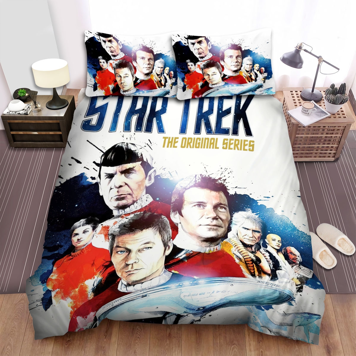 Star Trek The Original Series Movie Art 3 Bed Sheets Spread Duvet Cover Bedding Set - Unique Anime Apparel for Fans