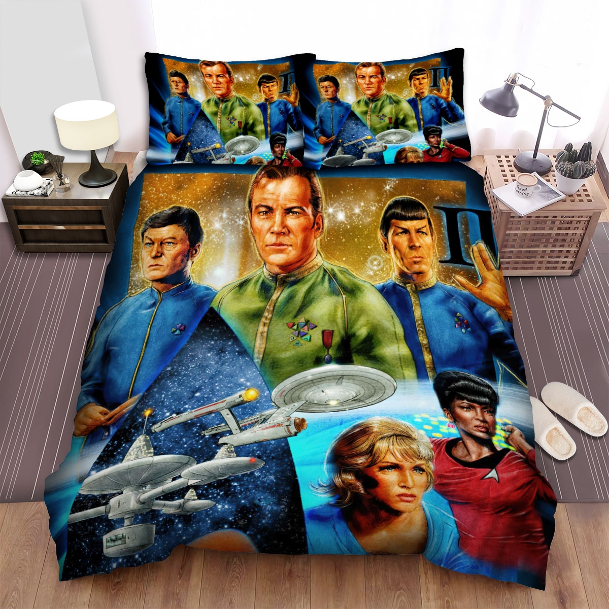 Star Trek The Original Series Movie Art 4 Duvet Cover Bedding Set - Unique Anime Apparel for Fans