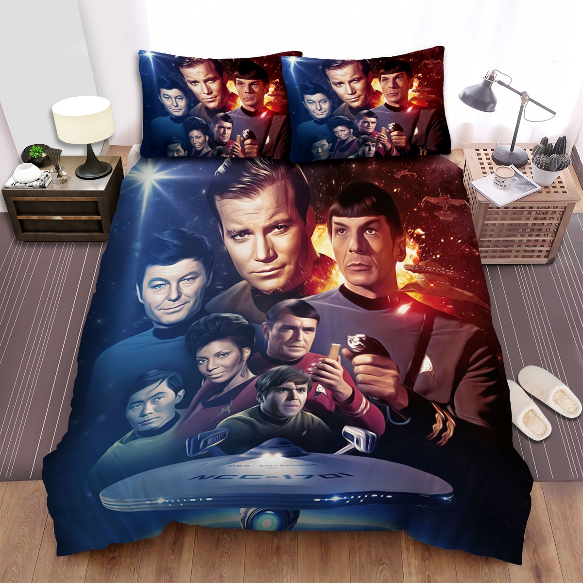 Star Trek The Original Series Movie Poster 1 Bed Sheets Spread Duvet Cover Bedding Set - Unique Anime Apparel for Fans