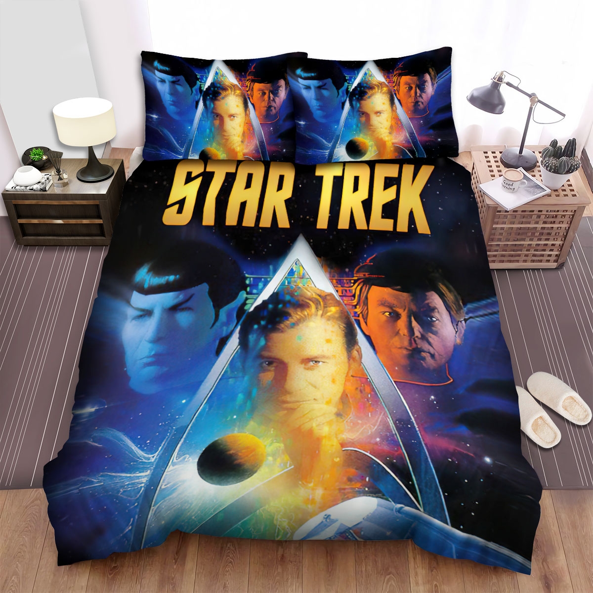 Star Trek The Original Series Movie Poster 4 Bed Sheets Spread Duvet Cover Bedding Set - Unique Anime Apparel for Fans