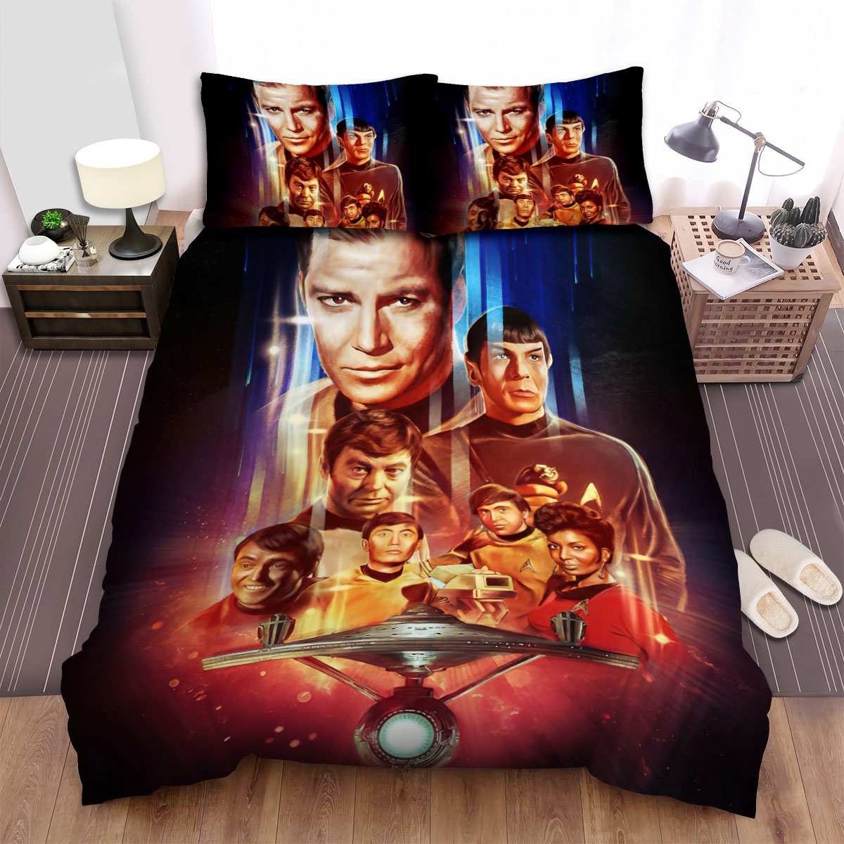 Star Trek The Original Series Movie Poster 5 Bed Sheets Spread Comforter Duvet Cover Bedding Set - Unique Anime Apparel for Fans