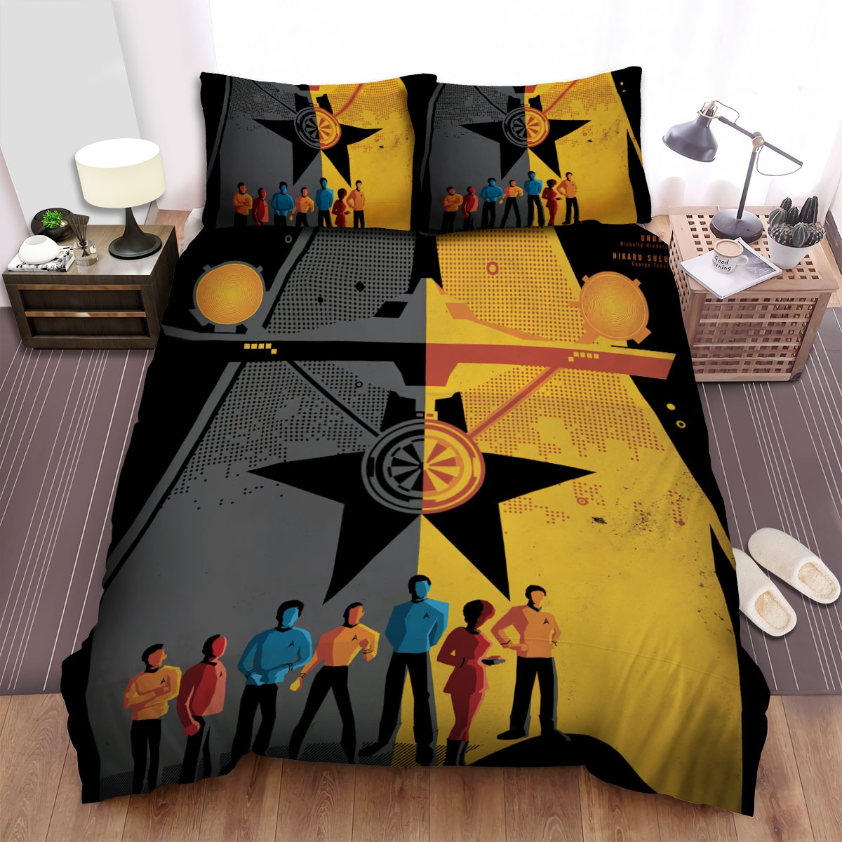 Star Trek The Original Series Movie Poster Art 2 Bed Sheets Spread Duvet Cover Bedding Set - Unique Anime Apparel for Fans