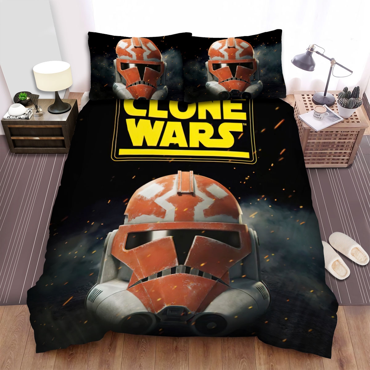 Star Wars The Clone Wars (2008-2020) Clone War Saved Bed Sheets Spread Duvet Cover Bedding Set - Unique Anime Apparel for Fans