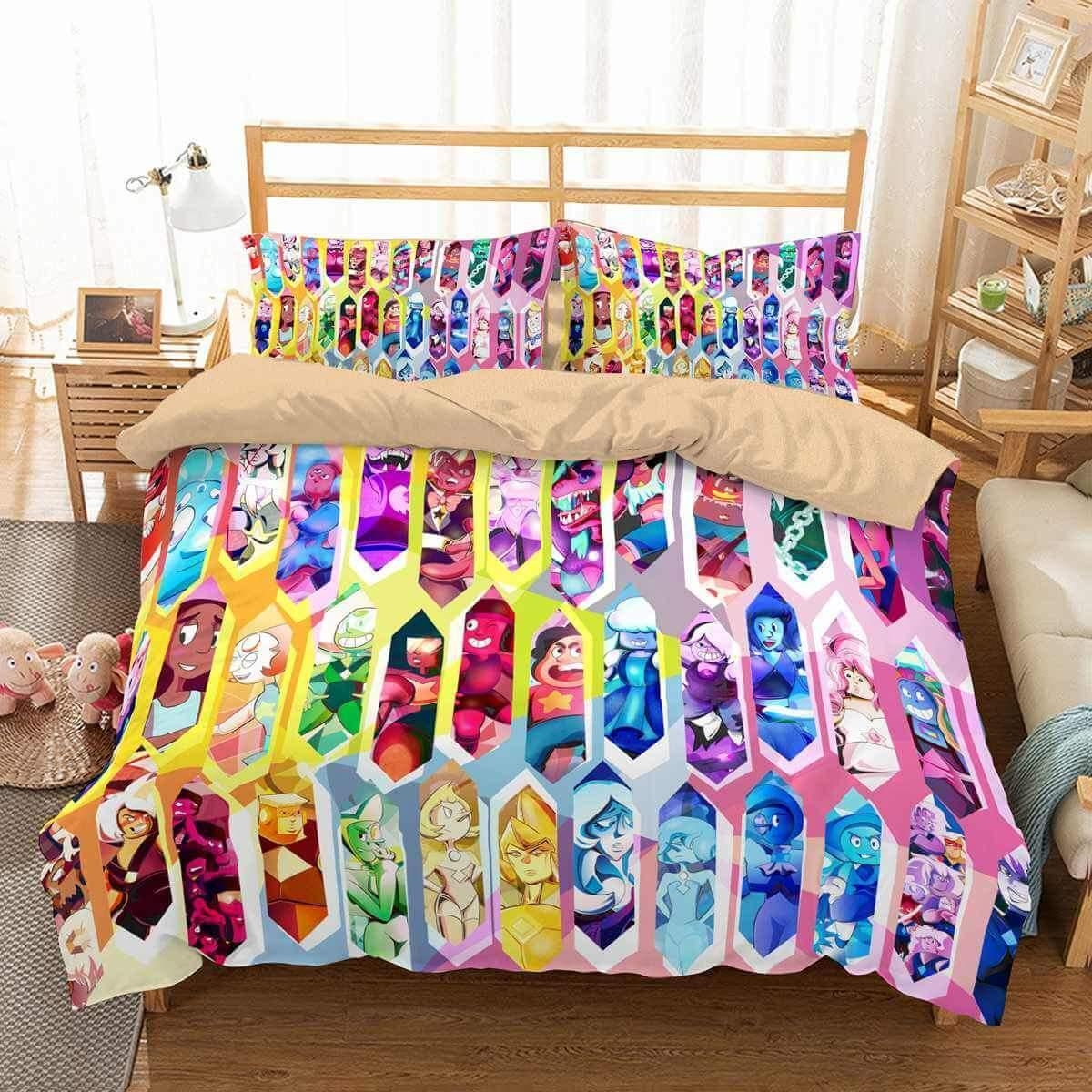 Steven Universe Bedding Set (Duvet Cover & Pillow Cases) - Unique Anime Apparel for Fans