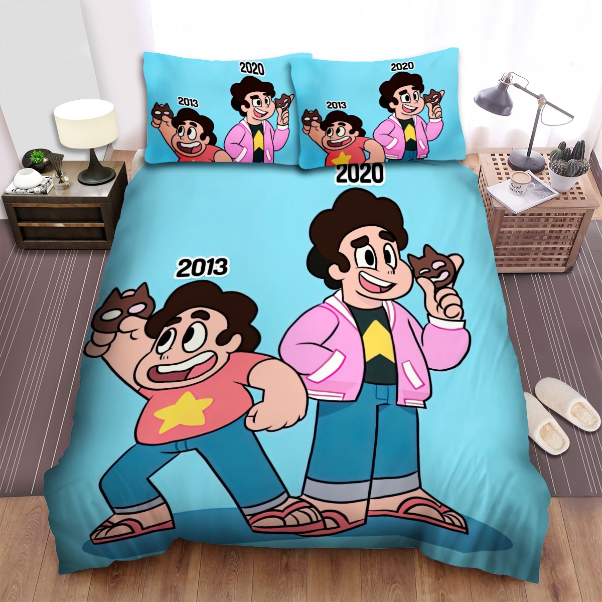 Steven Universe Movie Art 7 Bed Sheets Spread Duvet Cover Bedding Set - Unique Anime Apparel for Fans