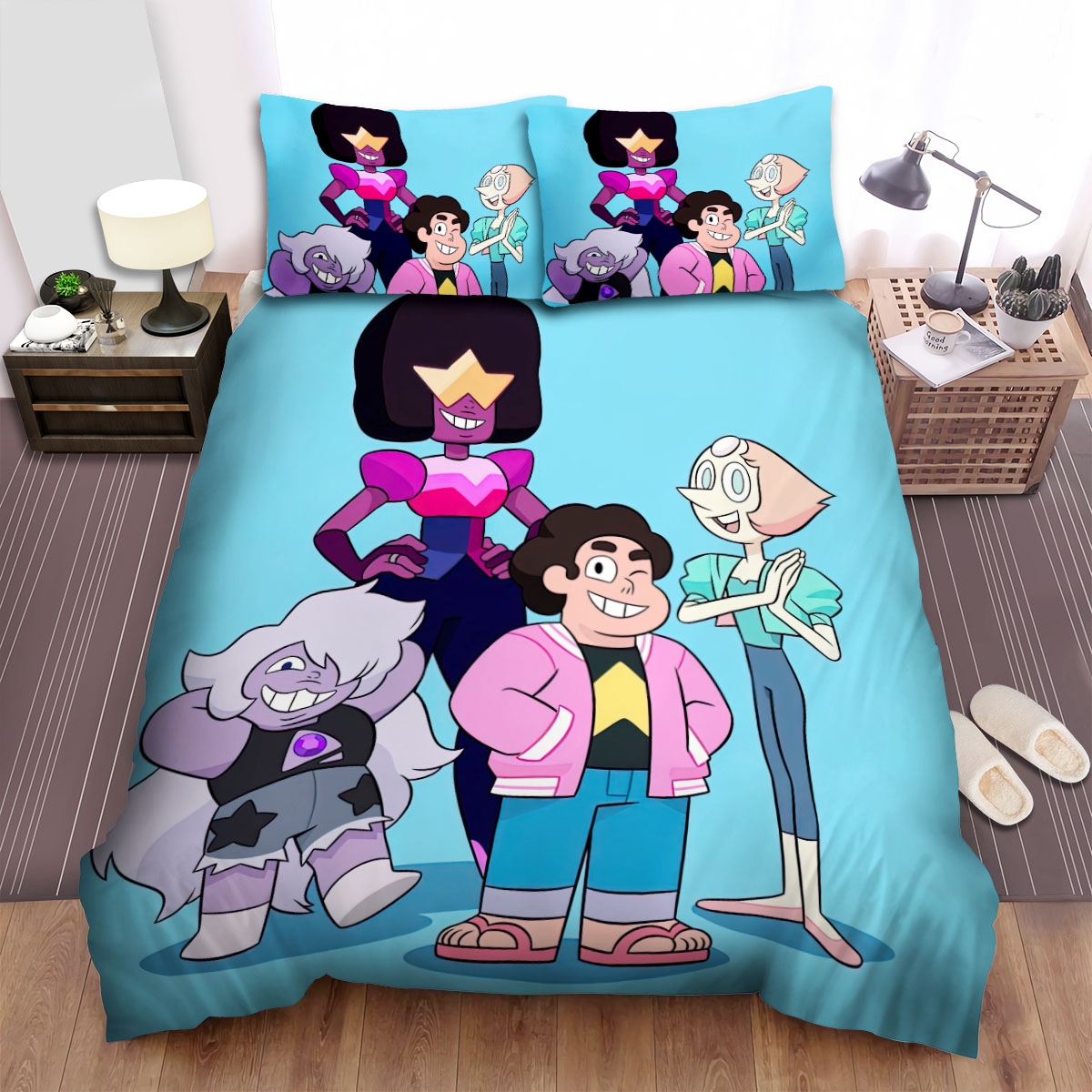 Steven Universe Movie Poster 3 Bed Sheets Spread Duvet Cover Bedding Set - Unique Anime Apparel for Fans