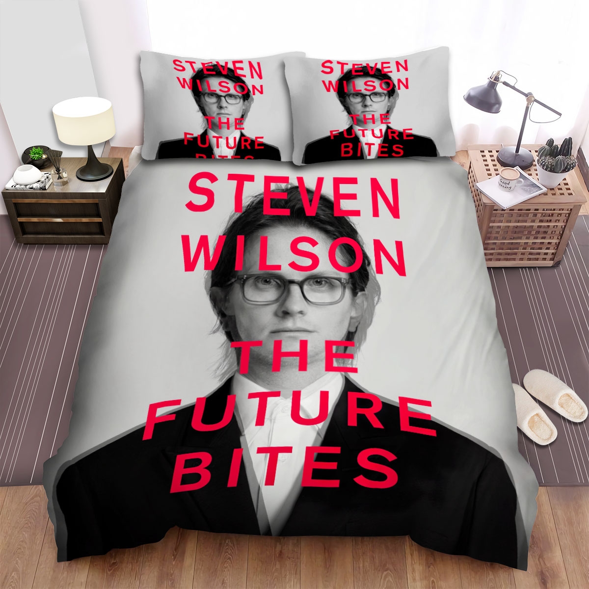 Steven Wilson The Future Bites Album Cover Bed Sheets Spread Duvet Cover Bedding Set - Unique Anime Apparel for Fans