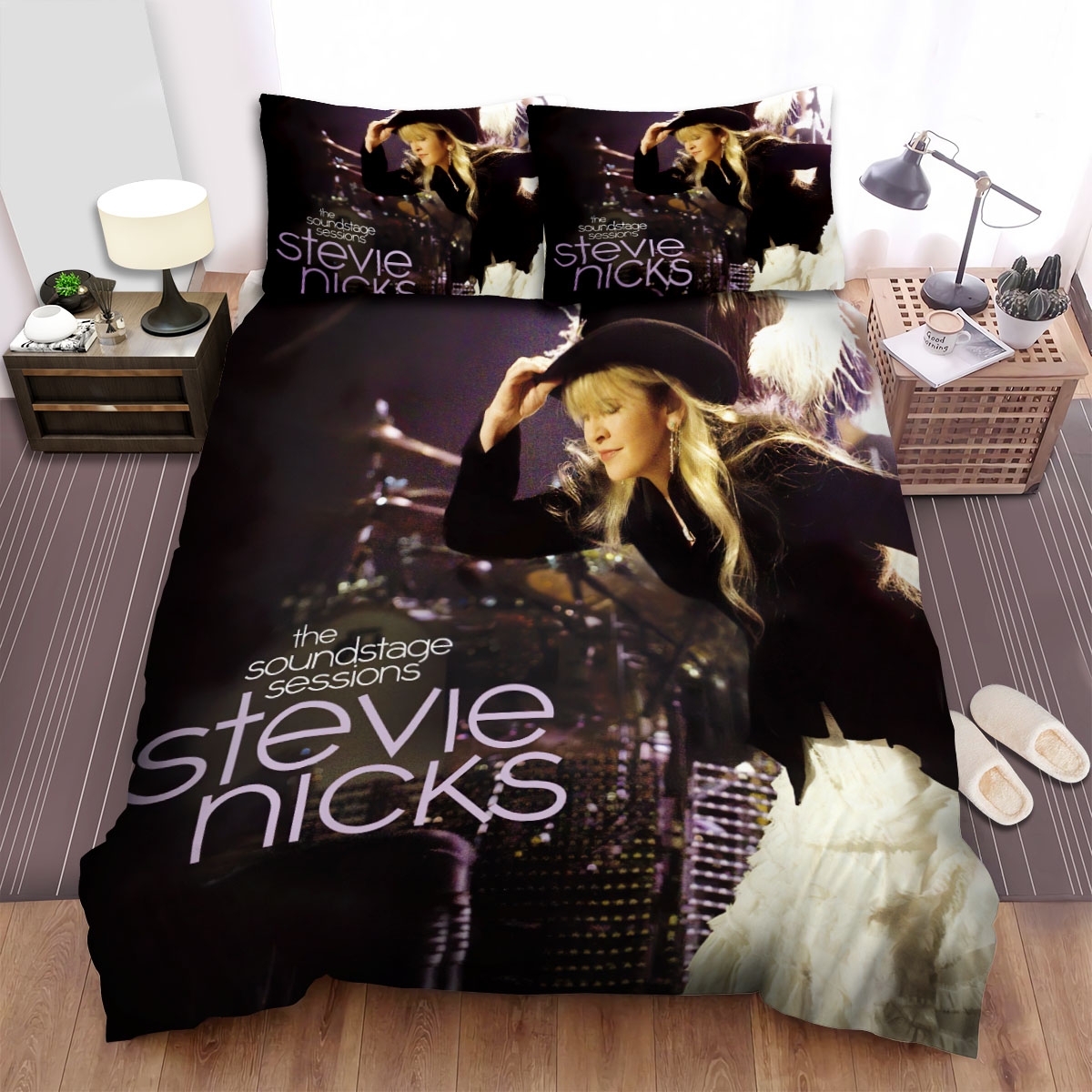 Stevie Nicks In The Sound Stage Sessions Bed Sheets Spread Duvet Cover Bedding Set - Unique Anime Apparel for Fans