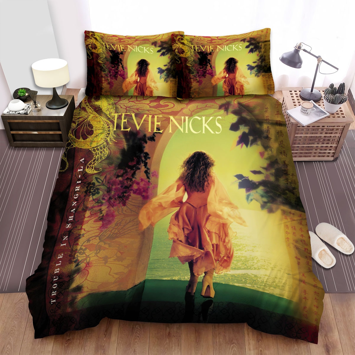 Stevie Nicks Trouble In Shangri-La Bed Sheets Spread Duvet Cover Bedding Set - Unique Anime Apparel for Fans