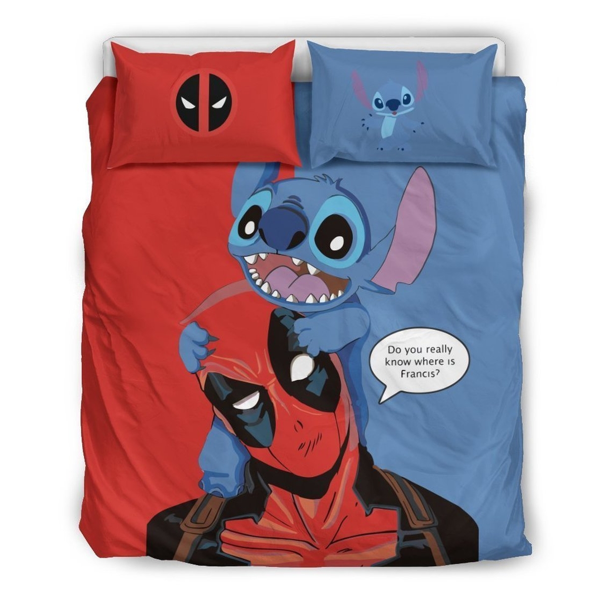 Stitch & Deadpool Disney Bedding Set 11 (Duvet Cover & Pillow Cases) - Unique Anime Apparel for Fans