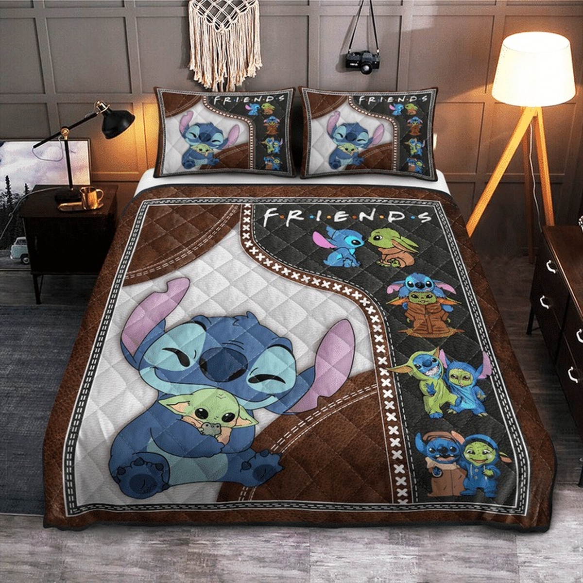 Stitch Bed Sheets Bedspread Duvet Cover Bedding Set - Unique Anime Apparel for Fans