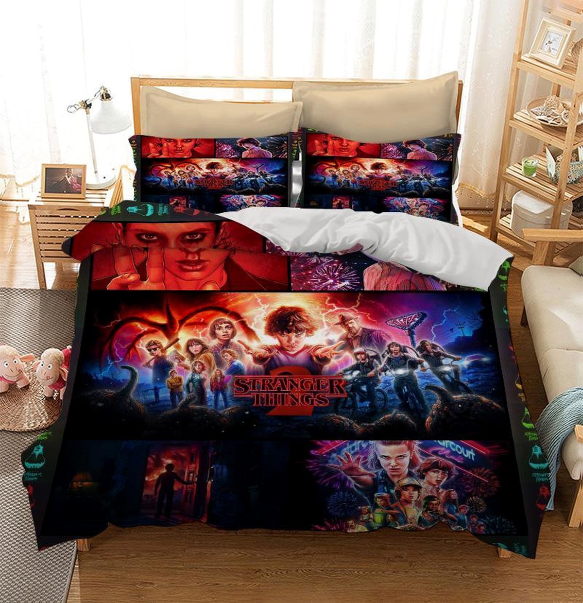 Stranger Things Poster Duvet Cover Bedding Set - Unique Anime Apparel for Fans