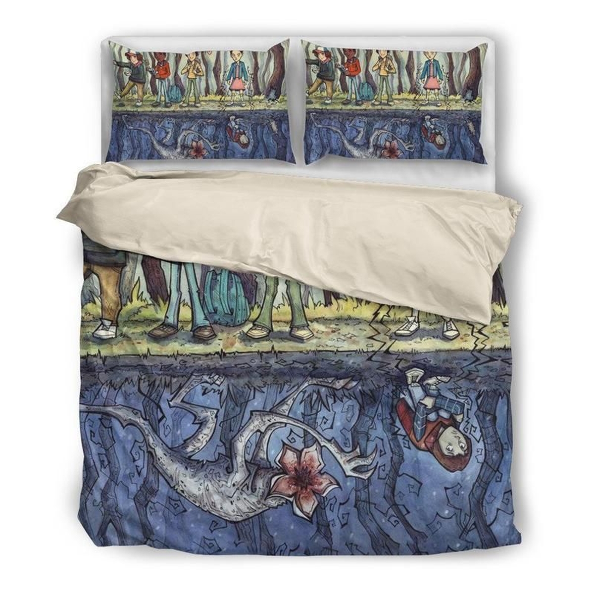 Stranger Things Season 1 (5 Styles) Bedding Set - Unique Anime Apparel for Fans