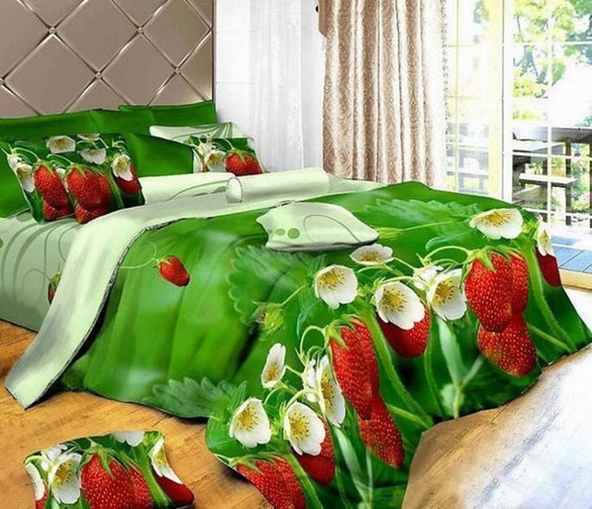 Strawberry Bed Sheets Spread Duvet Cover Bedding Set - Unique Anime Apparel for Fans