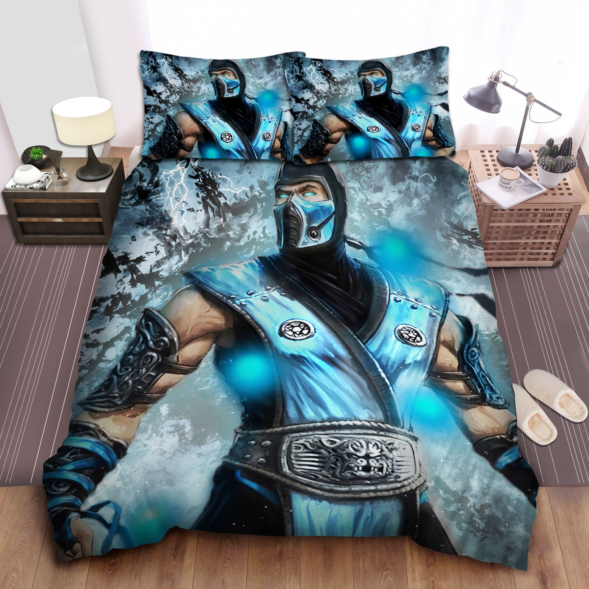 Sub-Zero Painting Bed Sheets Spread Duvet Cover Bedding Set - Unique Anime Apparel for Fans