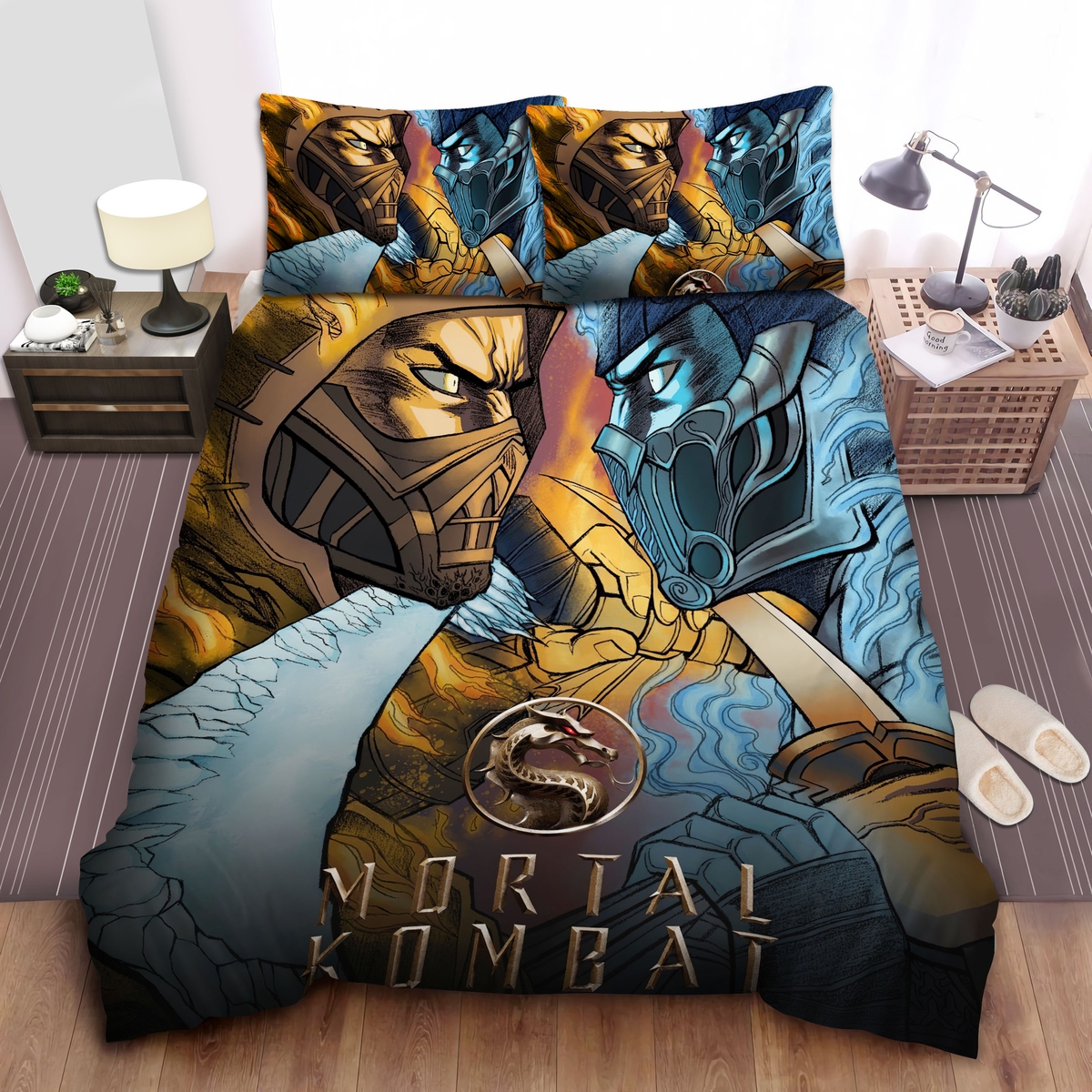 Sub-Zero The Main Culprit Bed Sheets Spread Duvet Cover Bedding Set - Unique Anime Apparel for Fans