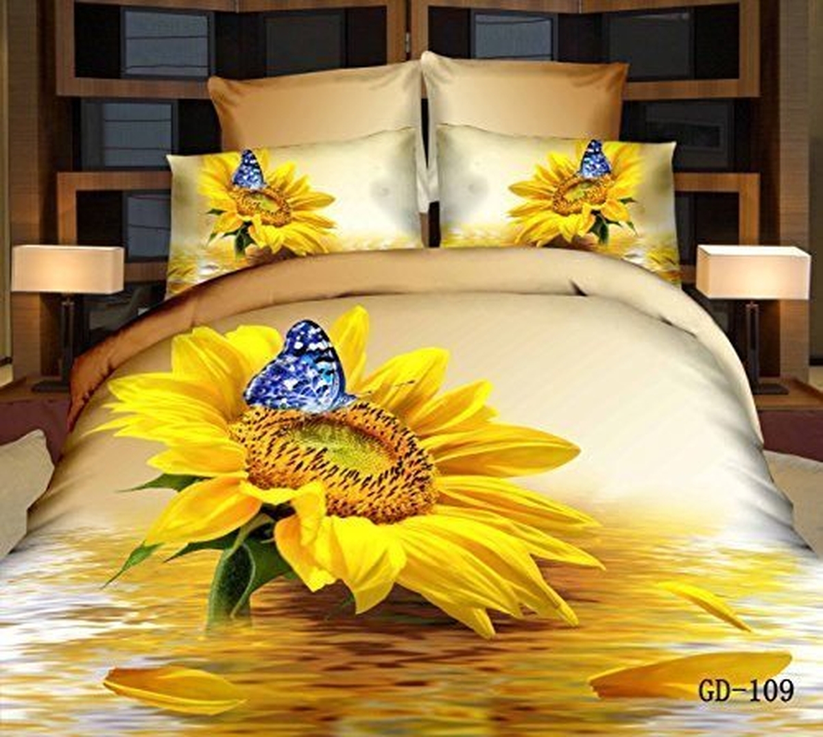 Sunflower Bedding Sets (Duvet Cover &amp Pillowcases) - Unique Anime Apparel for Fans