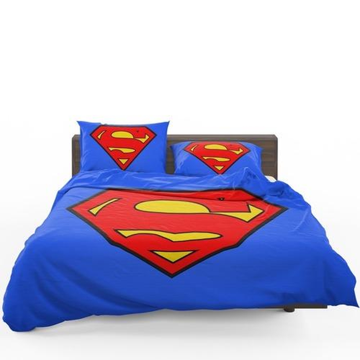 Superman Logo Dc Comics Justice League 3d Duvet Cover Bedding Set - Unique Anime Apparel for Fans