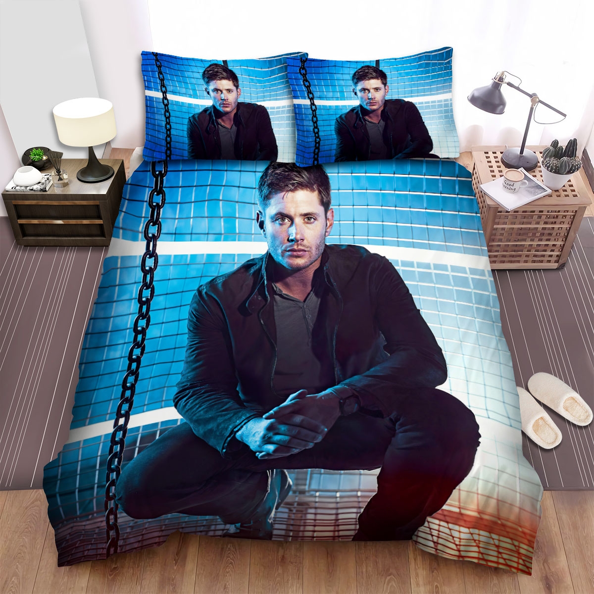 Supernatural (2005-2020) 2 Chain Bed Sheets Spread Duvet Cover Bedding Set - Unique Anime Apparel for Fans