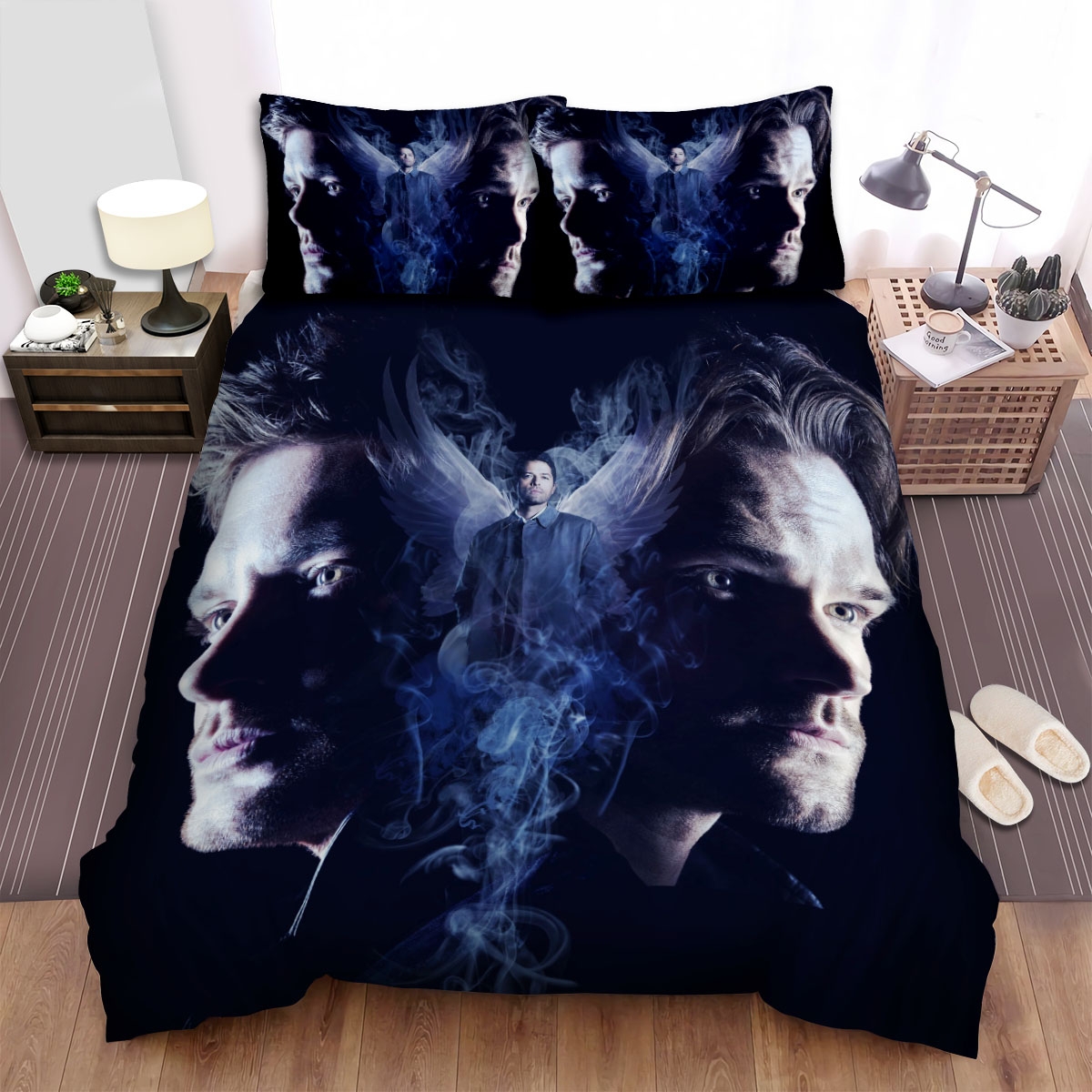 Supernatural (2005-2020) 2 Darkness Bed Sheets Spread Duvet Cover Bedding Set - Unique Anime Apparel for Fans