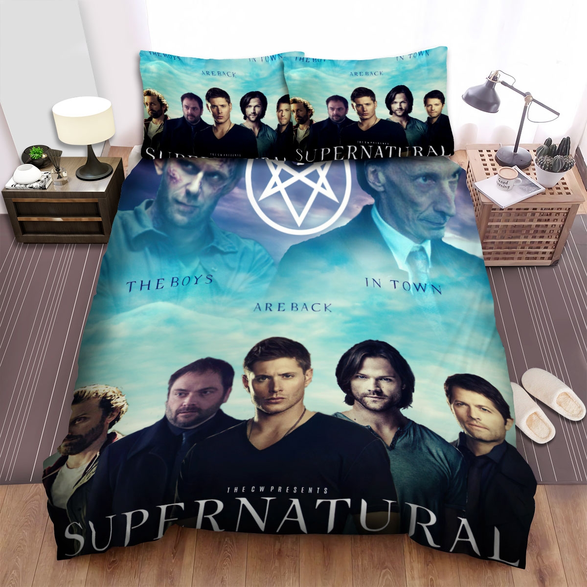 Supernatural (2005-2020) Star Sign Bed Sheets Spread Duvet Cover Bedding Set - Unique Anime Apparel for Fans