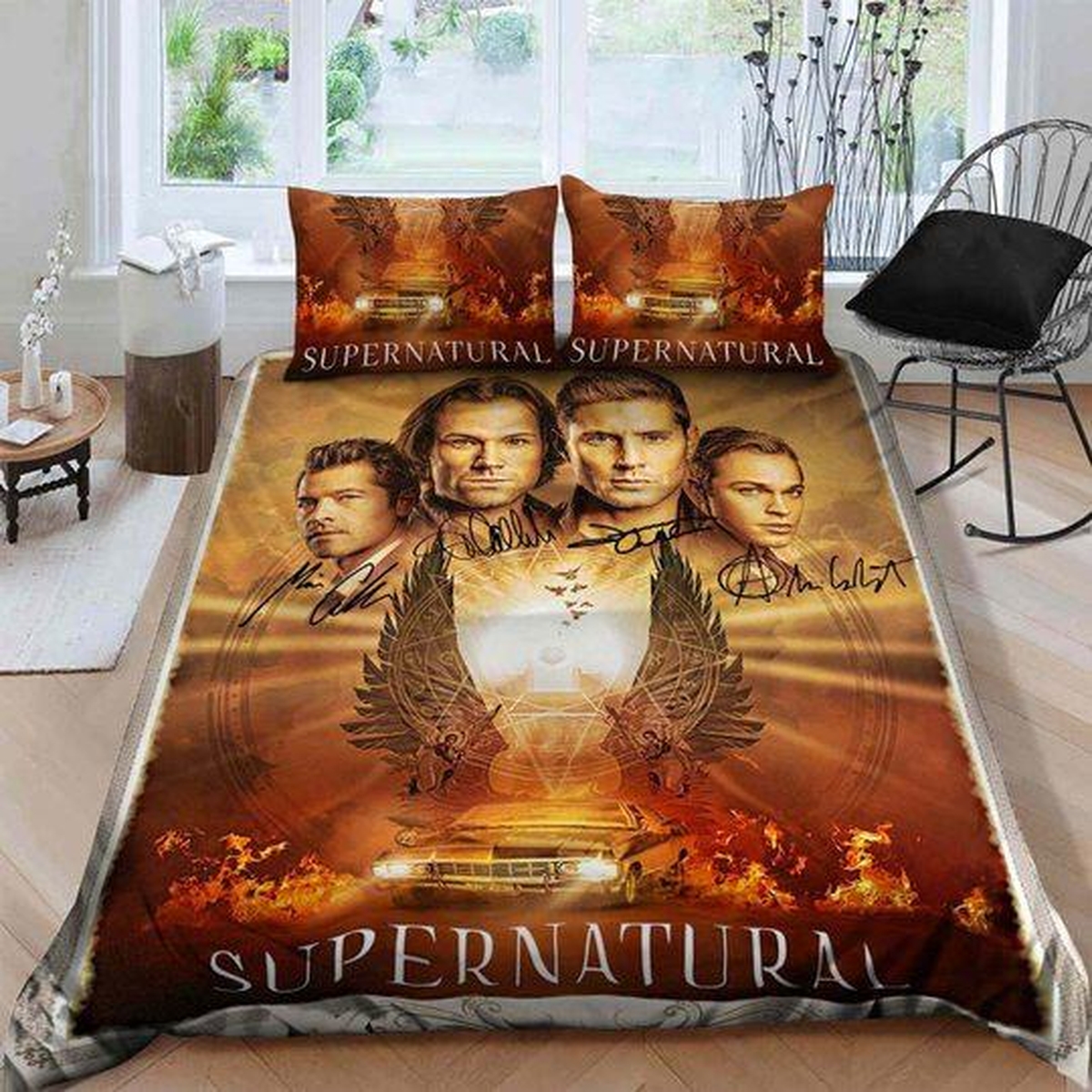 Supernatural Poster Bedding Set (Duvet Cover & Pillow Cases) - Unique Anime Apparel for Fans