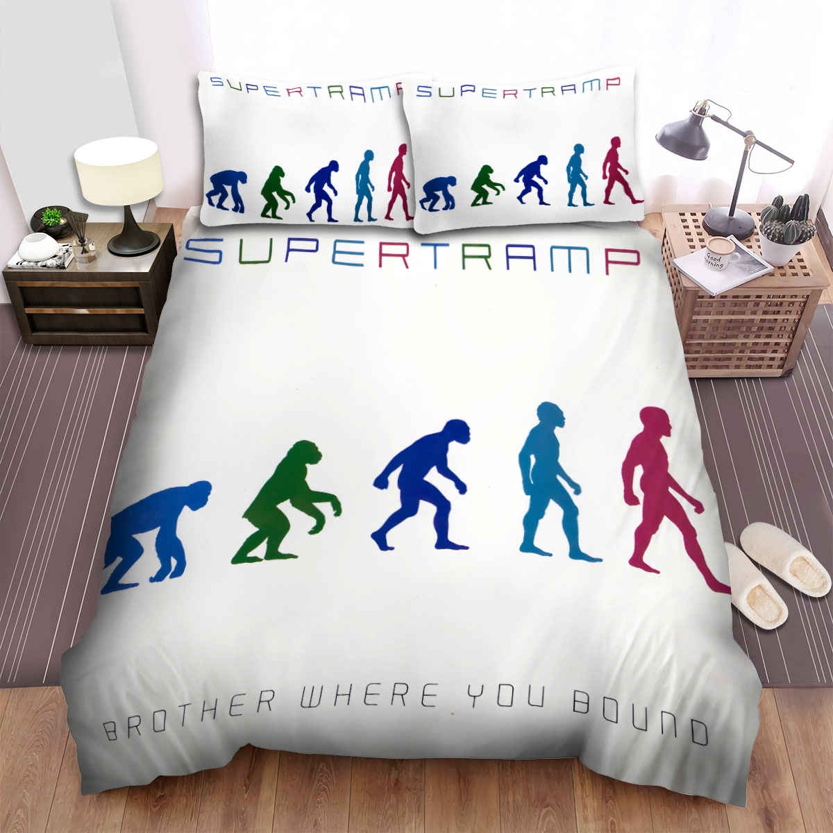 Supertramp Album Brother Where You Bound Bed Sheets Spread Duvet Cover Bedding Set - Unique Anime Apparel for Fans