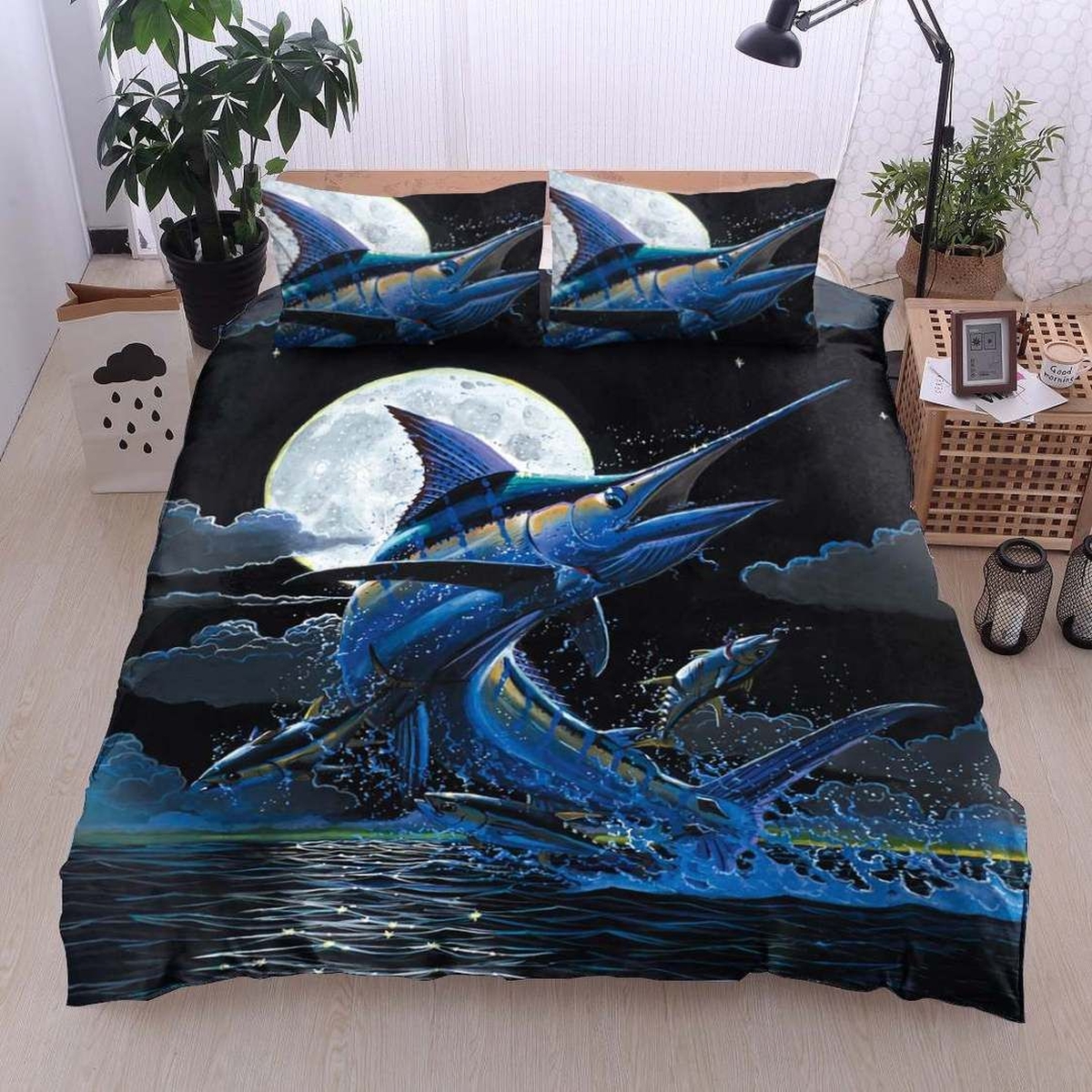 Swordfish Bed Sheets Spread Duvet Cover Bedding Set - Unique Anime Apparel for Fans