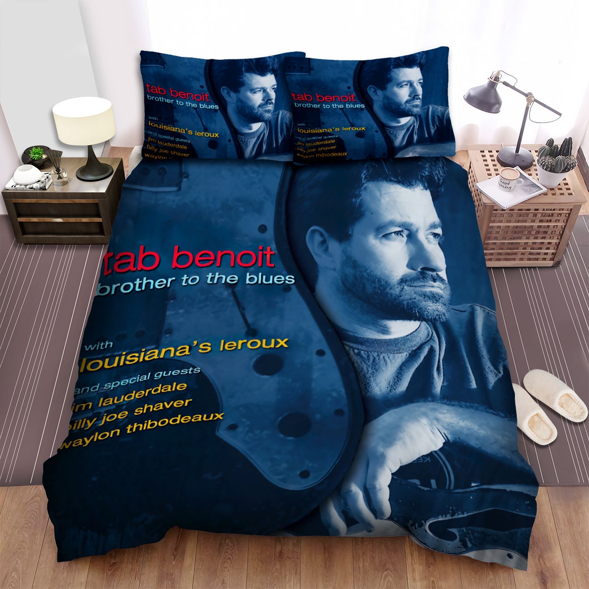 Tab Benoit Album Brother To The Blues Bed Sheets Spread Duvet Cover Bedding Set - Unique Anime Apparel for Fans