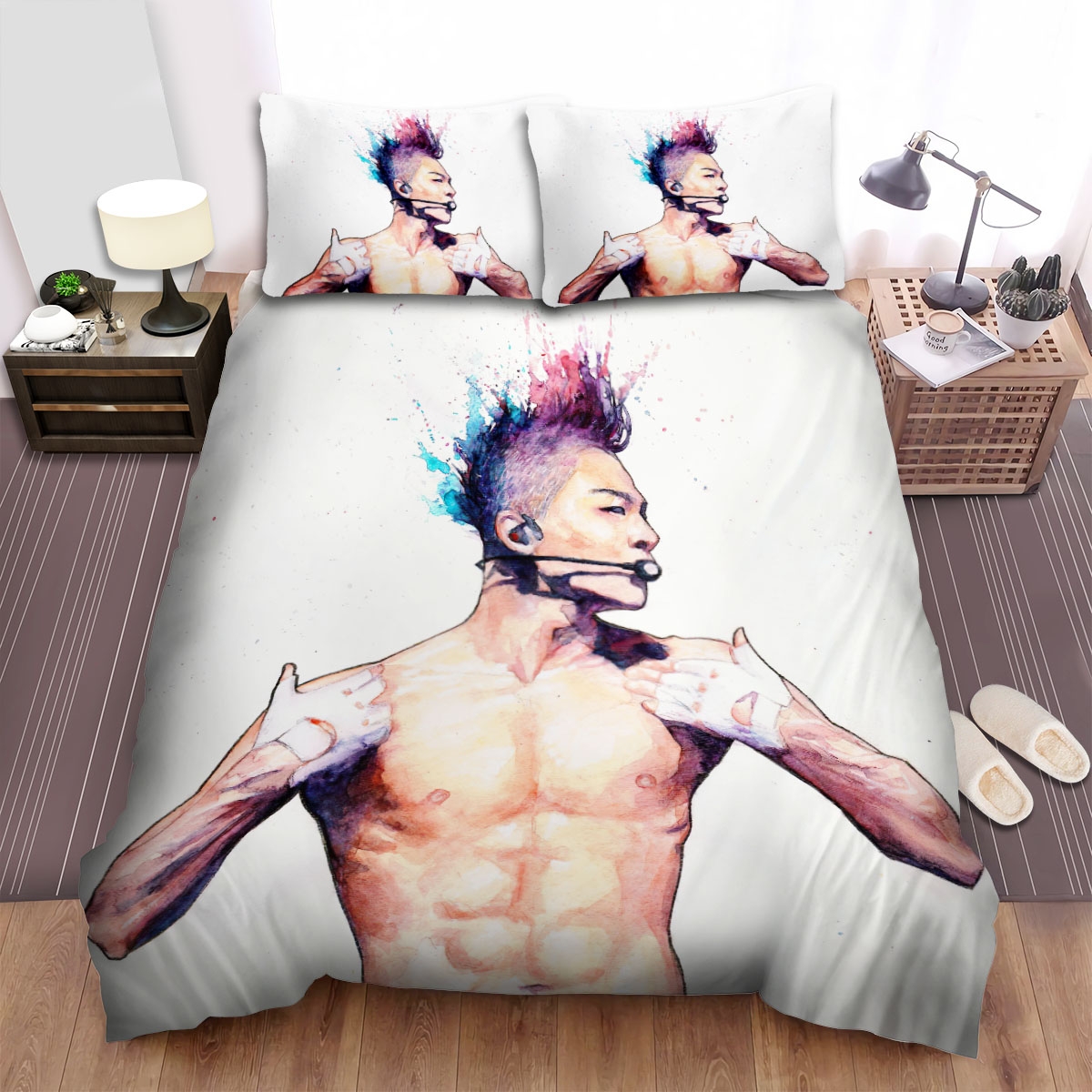 Taeyang Sexy Bed Sheets Spread Duvet Cover Bedding Set - Unique Anime Apparel for Fans