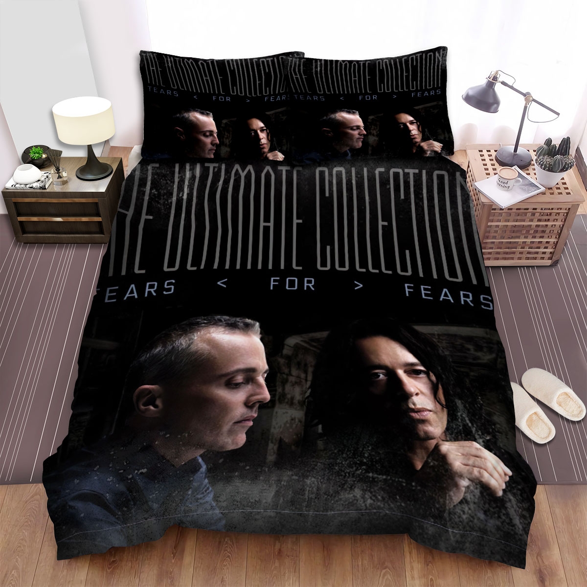 Tears For Fears Band The Ultimate Collection Album Cover Bed Sheets Spread Duvet Cover Bedding Set - Unique Anime Apparel for Fans