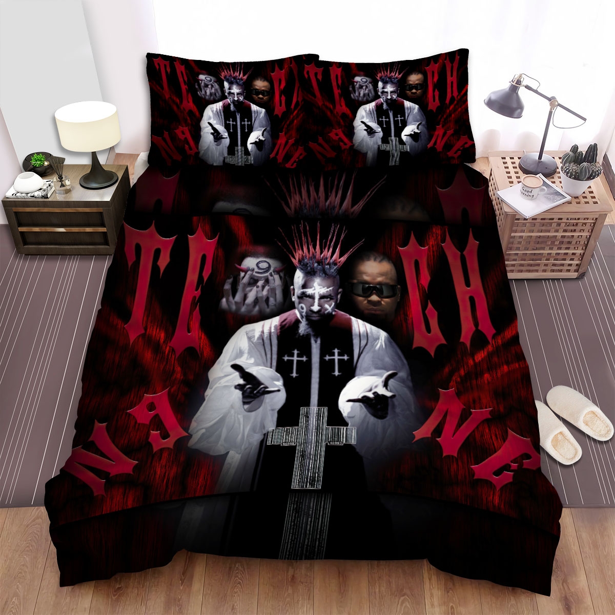 Tech N9ne God Bed Sheets Spread Duvet Cover Bedding Set - Unique Anime Apparel for Fans