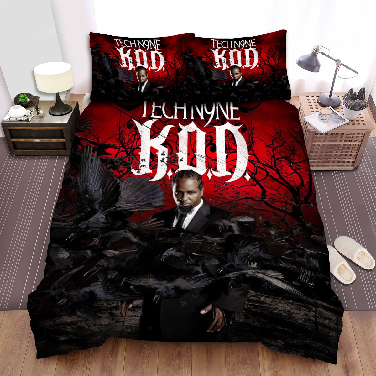 Tech N9ne Kod Bed Sheets Spread Duvet Cover Bedding Set - Unique Anime Apparel for Fans