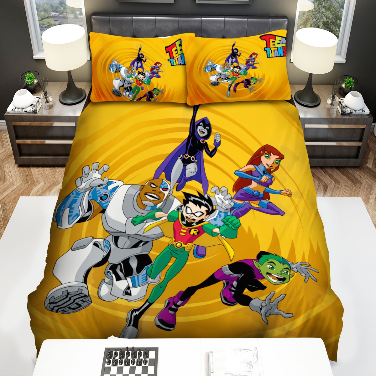 Teen Titans Bed Sheets Spread Duvet Cover Bedding Set - Unique Anime Apparel for Fans