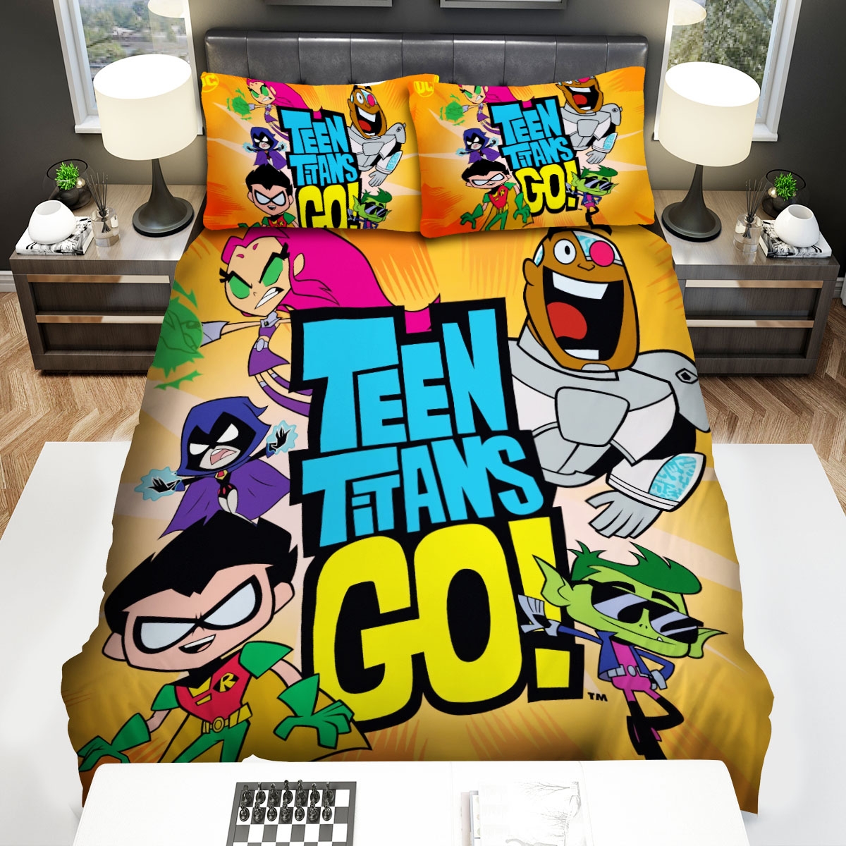 Teen Titans Go Titans Ready To Fight Bed Sheets Spread Duvet Cover Bedding Set - Unique Anime Apparel for Fans