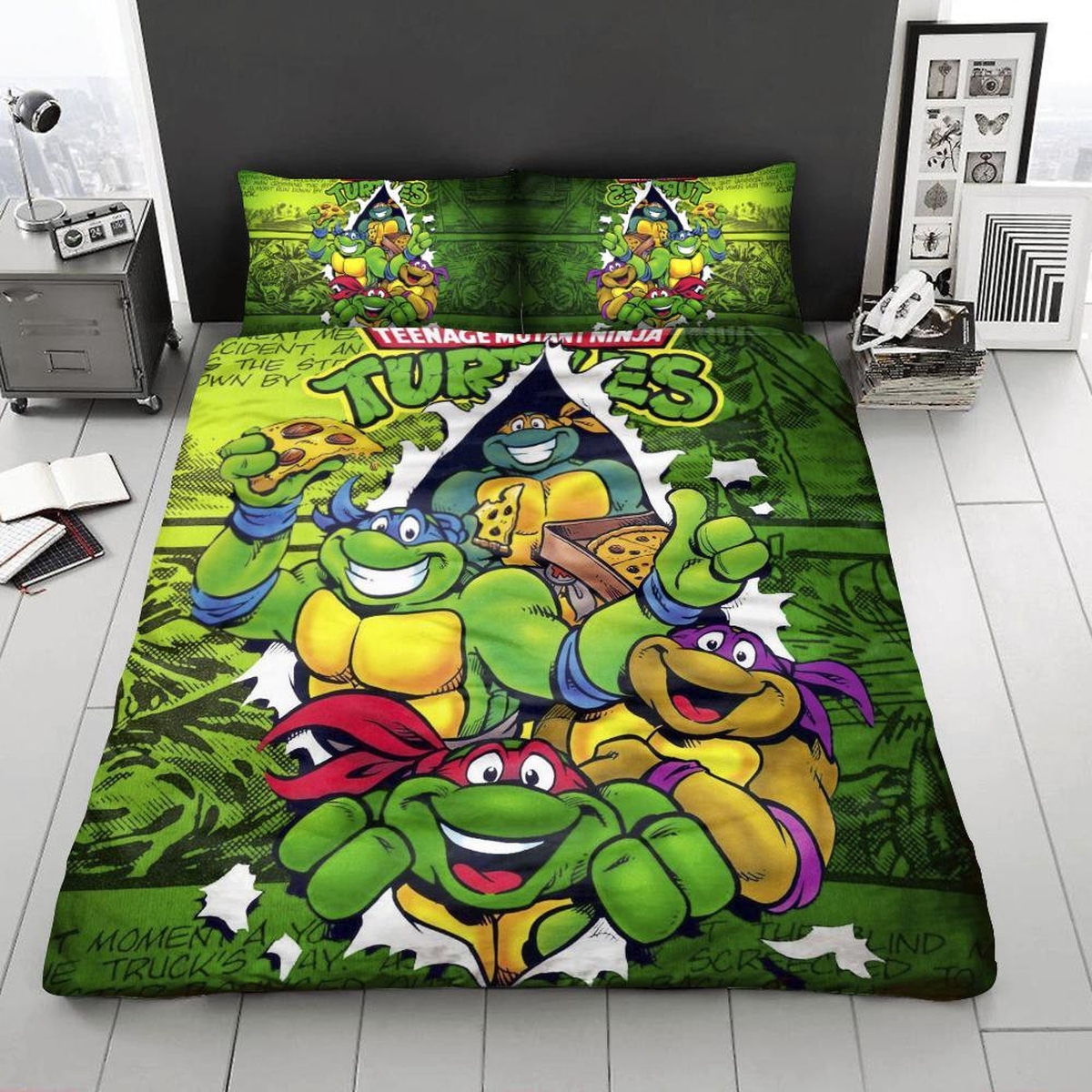 Teenage Mutant Ninja Turtles Customize Duvet Cover Bedding Set - Unique Anime Apparel for Fans