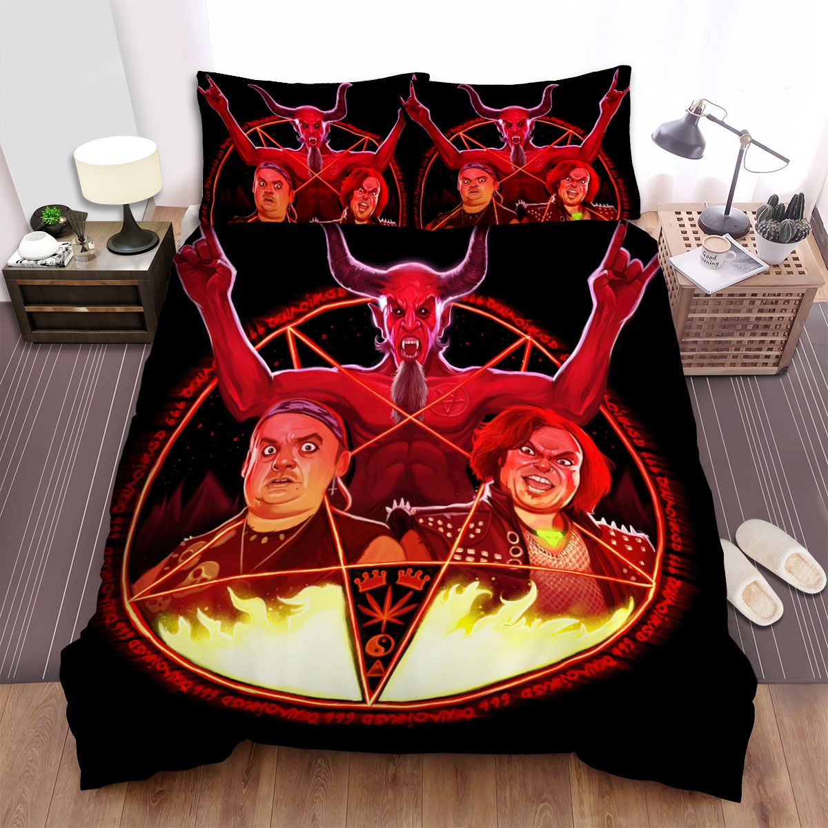 Tenacious D In The Pick Of Destiny Movie Art 1 Bed Sheets Spread Duvet Cover Bedding Set - Unique Anime Apparel for Fans
