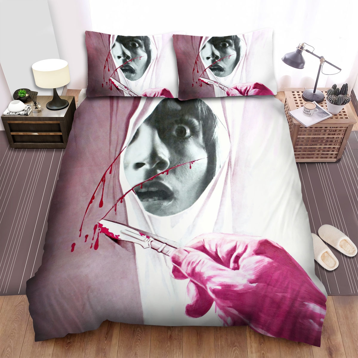 Tenebrae Movie Poster 3 Bed Sheets Spread Duvet Cover Bedding Set - Unique Anime Apparel for Fans
